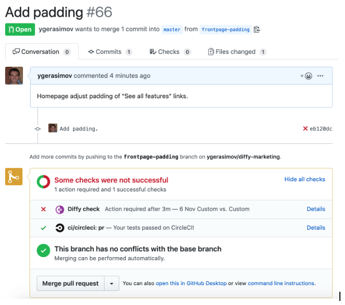 Github checks